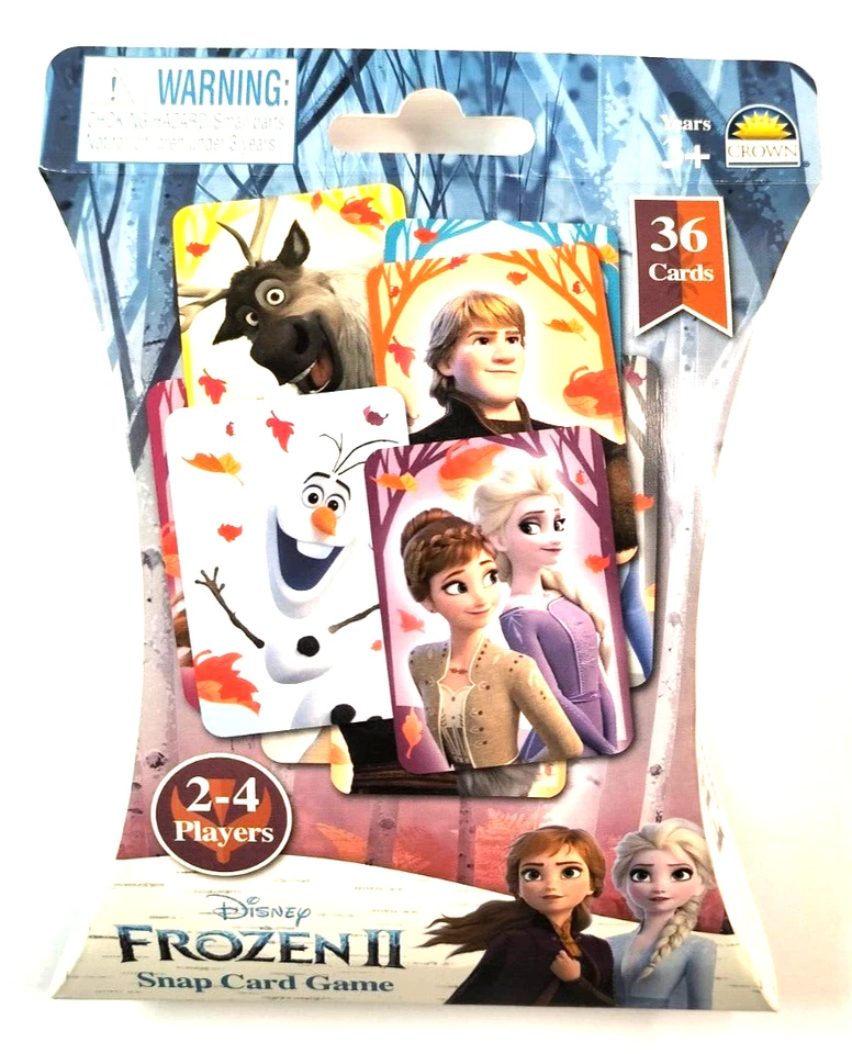 Frozen II Fish Card Game 2-4 Players 36 Cards Disney New Factory Sealed - Image 1 of 2