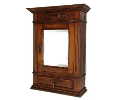 Большой кухонный аптекарский шкаф для ванной со скошенным стеклом сарай деревенский S - Изображение 1 из 4