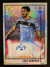 2020-21 Topps Merlin Chrome UCL Luis Alberto Auto speckle refractor card 006/150