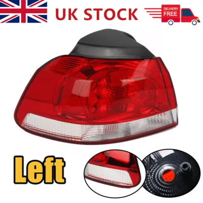 Rear Tail Light Lamp For VW Golf MK6 Hatchback 2009-2013 Left Passenger Side N/S - Image 1 of 4