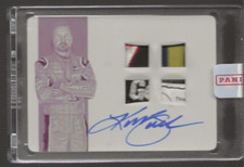 2016 Panini National Treasures Kurt Busch Signed Quad Relic Printing Plate 1/1