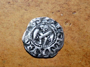 Crusader States France Bishops of Valence (1157-1276 AD) Silver Denier F3 - Picture 1 of 2