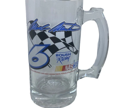 Mark Martin #6 NASCAR 12oz Stein Glass Mug - Image 1 of 3