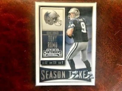NFL - Tony Romo 2015 Panini Contenders Season Ticket - Cowboys - Image 1 of 2
