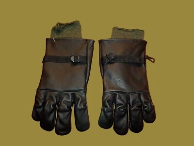 U.S MILITARY STYLE D-3A LEATHER GLOVES COLD WET WEATHER SIZE 6 X- LARGE W/LINER - Image 1 of 4