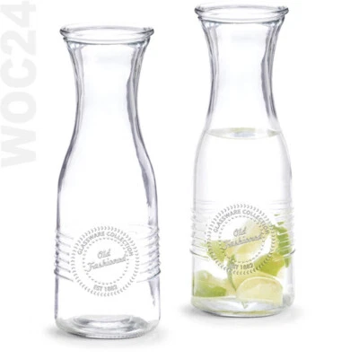 1 L Glas Wein Wasser Saft Karaffe Karaffen Wasserkaraffe Glaskaraffe OFX - Bild 1 von 3