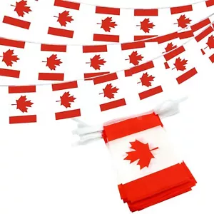 Anley Canada String Flag Wimpel Banner, Kanada Deko Sport Bars 38 Fahnen - Bild 1 von 7