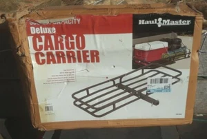 Haul-Master 500 lb Capacity Steel Cargo Carrier with Rear Hitch  Mount  - Picture 1 of 3