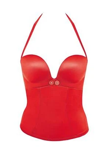 "Top Qualiät" Gossard sexy Egoboost Push-Up Tankini knall rot - Bild 1 von 12