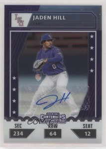 2021 Elite Extra Edition College Tickets Optic Signatures /99 Jaden Hill Auto