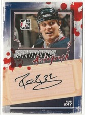 2011-12 ITG Enforcers Autographs #ARR Rob Ray In The Game
