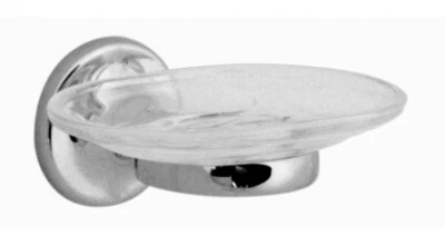 VADO TOURNAMENT TRADITIONAL GLASS SOAP DISH & HOLDER CHROME TOU-182-C/P £59rrp