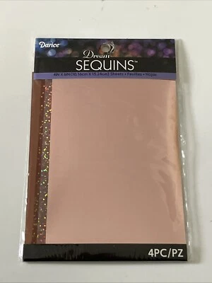 Lentejuelas de ensueño - oro rosa/cobre - 4 hojas grandes de 4x6" - nuevas - stock antiguo en tienda Foto 1 de 2