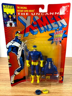 Figura de acción Toybiz 1993 New-Uncanny X-Men Cyclops ojos de luz láser -GDJ-A-319 Foto 1 de 2