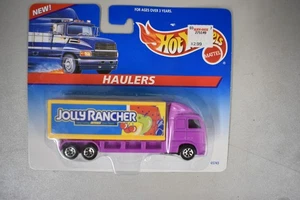 1996 Hot Wheels 64743 Haulers JOLLY RANCHER Truck Purple-Yellow w/Chrome 7 Spoke - Picture 1 of 1