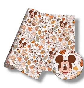 Globo blanco Halloween Mickey Treat Mouse 100 % tela de algodón poliéster 50x145 cm - Imagen 1 de 1