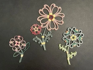 Vintage Homco Boho MCM handbemalt Blume Wandbehang Kunst Dekor Retro 70’er Burwood - Bild 1 von 10