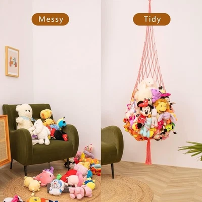 Cuddly Toy Storage Net Hanging Organiser Children's Room Soft Toy Hammock NEW - Image 1 of 4