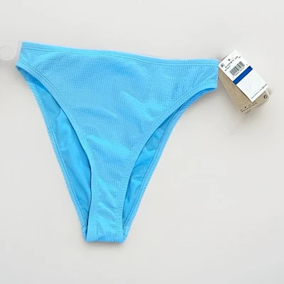 Parte inferior de natación de bikini de cintura alta para mujer Nike, azul claro, mediano, NESSD234-486 Foto 1 de 4