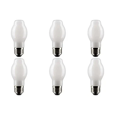 SATCO 8 Watt BT15 LED - White - Medium base - 90 CRI - 4000K - 6-Pack - Image 1 of 4