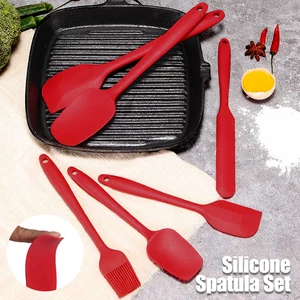 Silicone Spatula Set - Cake Scraper & Whisk | Baking Tools 230°C Heatproof - Picture 1 of 26