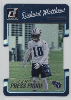2016 Donruss Press Proof Silver Die-Cut /75 Rishard Matthews #282 - Image 1 of 2
