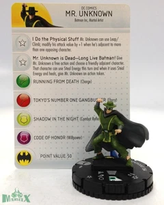 Heroclix Batman Set Mr. Desconocido #044 ¡Figura rara con tarjeta! - Imagen 1 de 1