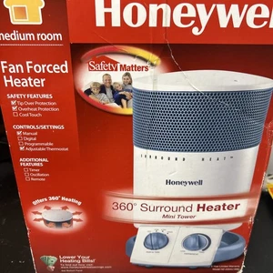 HONEYWELL 360 Surround Heat Heater Tip Over Protection Model HZ2204U-WM - Picture 1 of 10