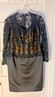 Couture Pol' Atteu Cocktail Dress Corset style size 12-Beverly Hills Designer - Image 1 of 4