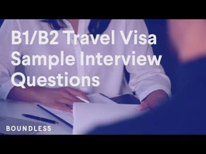 Expert US B1/B2 Visa Guidance and Interview Questions Sheet - Picture 1 of 1