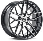Alloy Wheels 19" Lenso CQA Black Polished Face For Renault Avantime 01-03