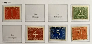 Netherlands colony Suriname 1948-1951 (5c crease) - Picture 1 of 2