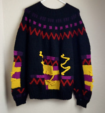 Prima Maglia Vintage Size Large unisex 100% Wool Mens Sweater