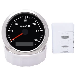 85mm Car Tachometer Universal Gauge 0-3000 RPM Motor Engine Boat Rev Counter UK - Picture 1 of 13