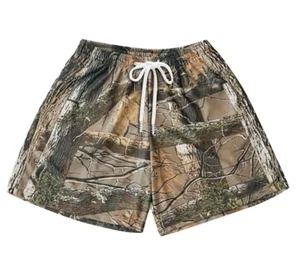 Men's Casual Athletic Camouflage Print Shorts - Picture 1 of 2