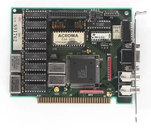 EGA video card - Acroma GF-02C - ISA8 - 8 bit - TESTED - Picture 1 of 2
