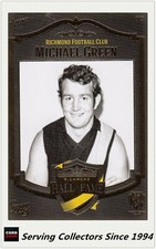 Richmond HOF & Immortals Collector Card Set Hall Of Fame #19 MICHAEL GREEN