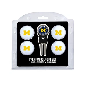 Michigan Wolverines 4 Pack Golf Ball & Divot Tool Gift Set - Picture 1 of 1