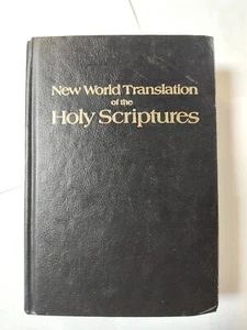 New World Translation of the Holy Scriptures - Bible- Hard Cover Black 1984 Used - Picture 1 of 10