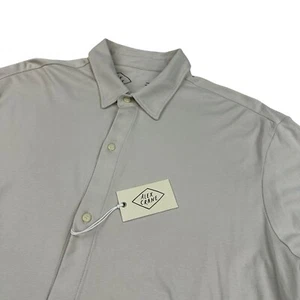 NEW - ALEX CRANE Men's Large Long Sleeve Blanket Shirt in Bone Pima Cotton NWT - Picture 1 of 18
