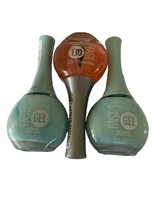 MAYBELLINE NY FAST GEL NAILS 2X # 305 Mellow Mint & #285 Base & Coat - Image 1 of 3