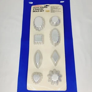 Juego de moldes de pastelería y pastelería Wilton Petit Fours 1985 vintage, juego sellado para hornear y postrar - Imagen 1 de 7