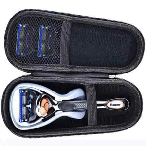 Hard EVA Razor Travel Case for Mens Razor Gillette Mach Fusion ProGlide - Mes - Picture 1 of 4