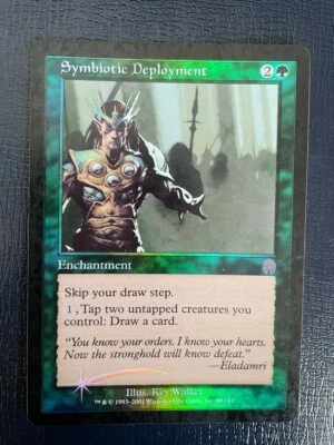 MTG FOIL APOCALYPSE SYMBIOTIC DEPLOYMENT MAGIC THE GATHERING ENCHANTMENT GREEN - Image 1 of 4