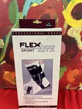 FLA FlexLite Sport Hinged Ankle Brace Medium Black New In Box