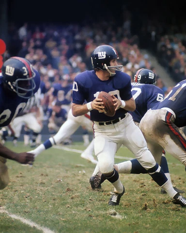 New York Giants FRAN TARKENTON 8x10 Photo Yankee Stadium Print Poster HOF 86 Cover