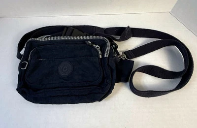Kipling Tarry Large Waist Bag Navy Tonal Fanny Pack Sling Bag Straps A12 - Image 1 of 4