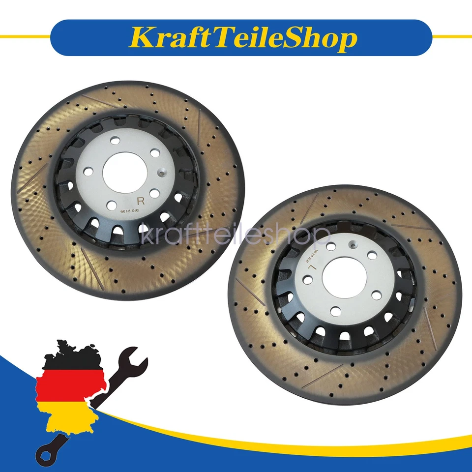 2x Bremsscheibe 375x36mm für Audi S4 S5 A6 A7 A8 SQ5 Q7 Q8 E-Tron VW Touareg DE - Bild 1 von 4