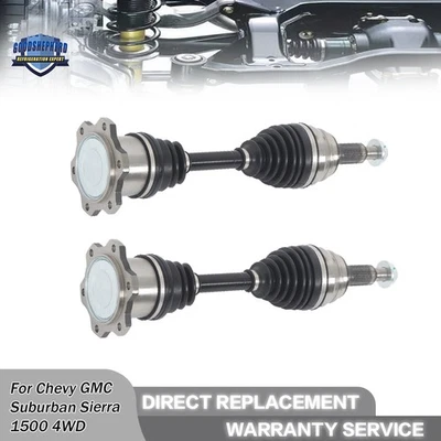Front Driver Passenger Side For Chevrolet Silverado 1500 Sierra 1500 4WD CV Axle - Image 1 of 4