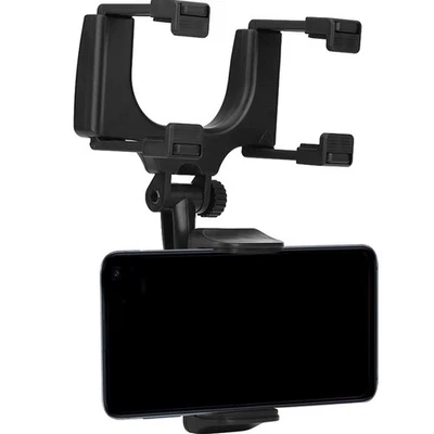 Supporto Telefono Auto Universale per Specchietto Retrovisore Porta Cellulare - Immagine 1 di 4